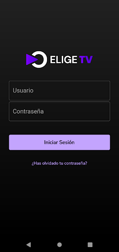 Android application ELIGE TV screenshort