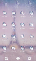 screenshot of Paris wallpaper Rainy Theme