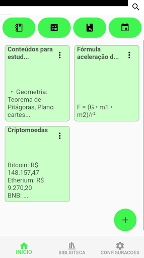Android application e+ Básico screenshort