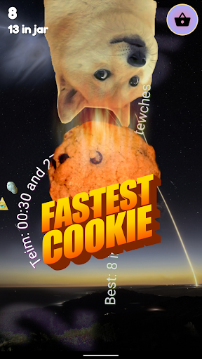 Android application Flappy 2048 Cookie Doge Sim screenshort