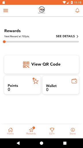 THub Cafe Rewards Screen 3