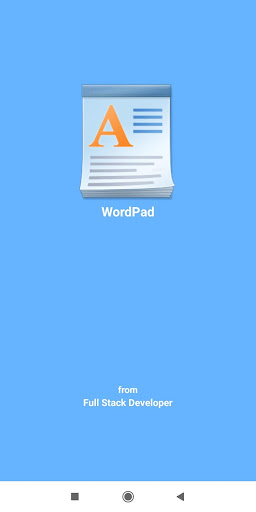 Android application WordPad - Easy To Learn screenshort