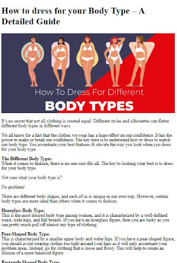 How to Dress for Your Body Type: The Ultimate Guide