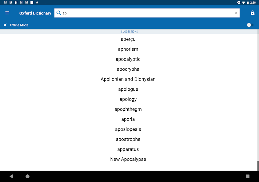 Dictionary of Literary Terms screenshot