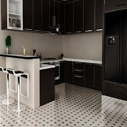 Slika ikone dizajn podova u kuhinji