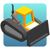 Bulldozer 3D icon