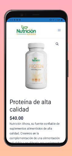 Nutrición Ahora Screen 2