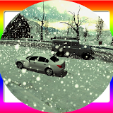 Snowy Car Driver 3D icon
