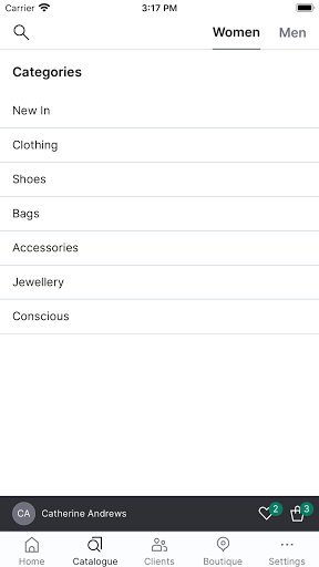 Android application Connected Retail App screenshort