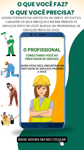 Android application O PROFISSIONAL: SERVIÇOS AQUI screenshort