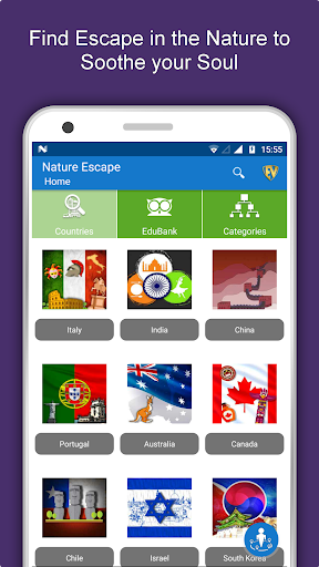 Android application Nature Escape Travel & Explore screenshort