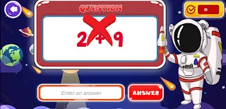 Space Math Quiz - Screenshot 3