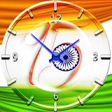 India Flag Theme Clock icon