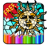 Adult Coloring Book Mosaic icon