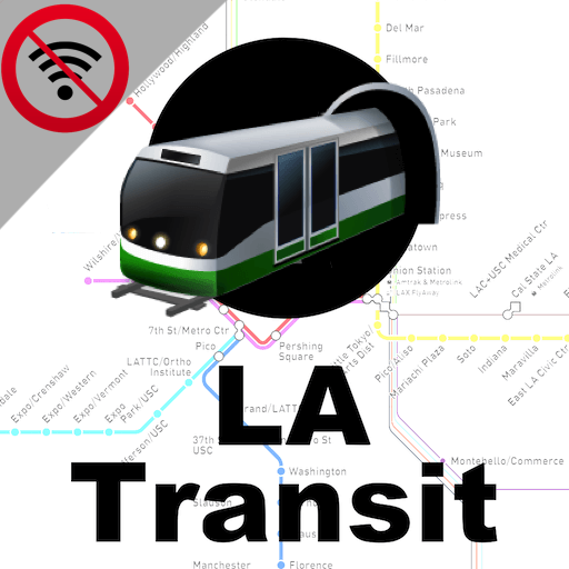 Los Angeles LA Bus Metro Rail  Icon