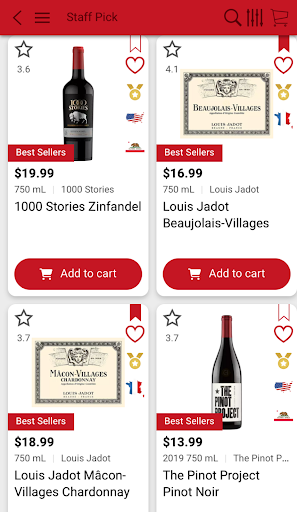 Android application 48 Vino screenshort