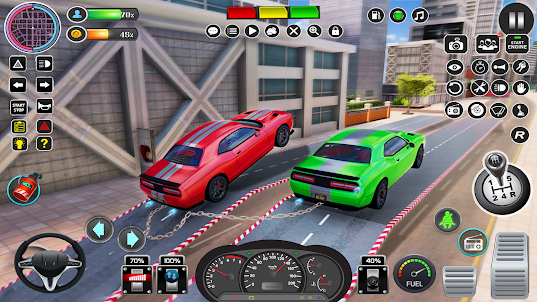 Chained Car Racing Stunts Game