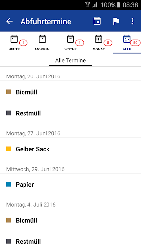 GIB - Abfall App Wesermarsch Screen 3