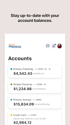 Desert Financial Mobile Screen 3