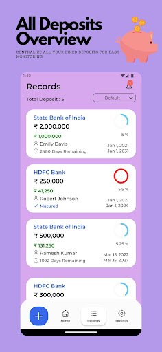FD Manager Screen 2