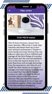 YI IoT Wifi IP camera Guide