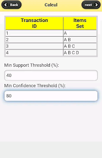 Data Mining Calculator Screenshot
