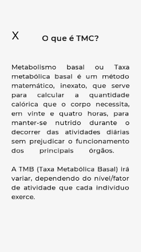 TMB - Taxa Metabólica Basal Screen 3