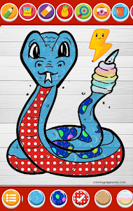 coloring snake pattern