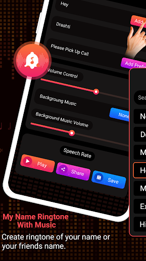 My Name Ringtone Maker, Editor Screen 2