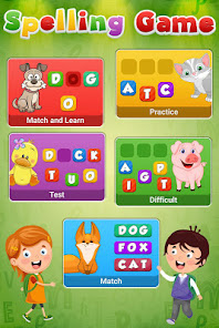 Captura de Pantalla 1 Kids Spelling game Learn words android
