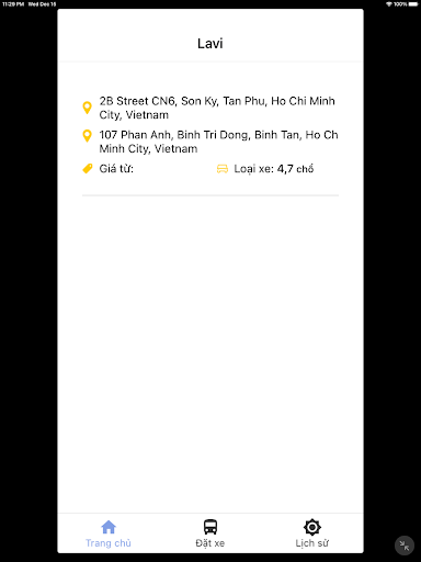 WayMinh - Đặt xe riêng,xe taxi Screen 3