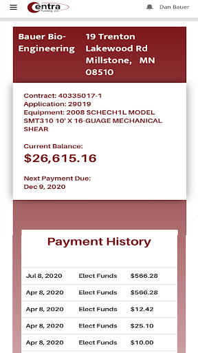 Centra Funding, LLC Screen 2