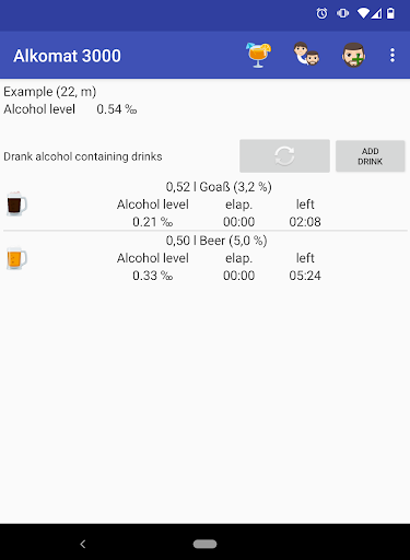 Android application Bieromat screenshort