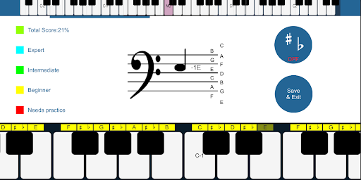 Keybo Music Note Trainer Screen 2
