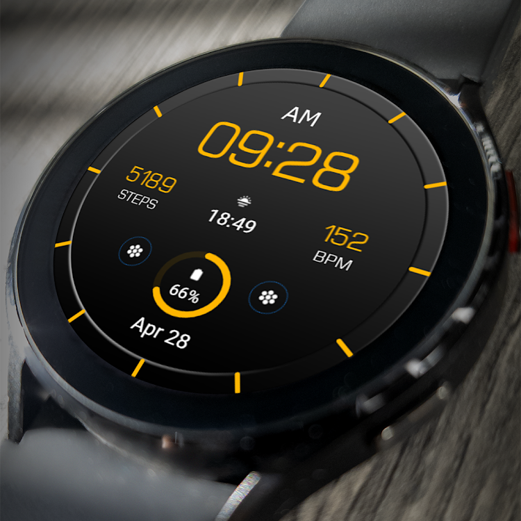 Key WF19 Digital Watch Face - New - (Android)
