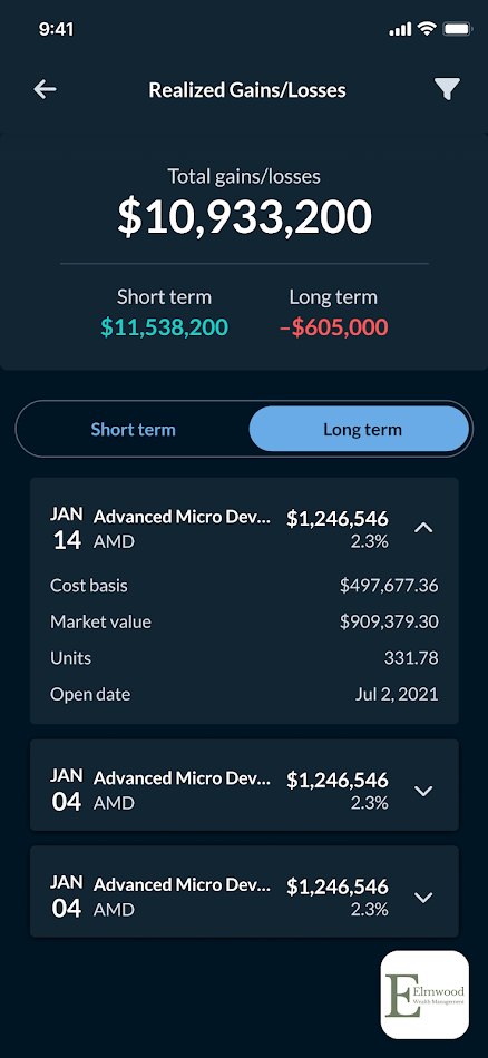 #5. EWM Client View (Android) Podle: Elmwood Wealth Management