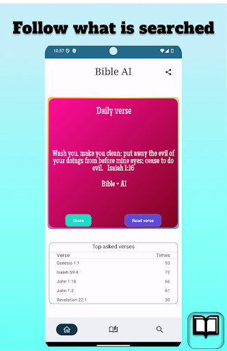 Android application Bible Studies with AI screenshort