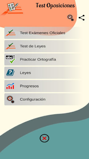 Android application EnsayaTest - Test Oposiciones screenshort