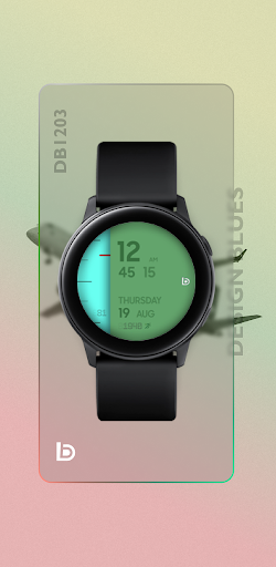 Android application DB1203 Aero Digital Watch Face screenshort