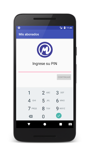 Android application Mis abonados screenshort