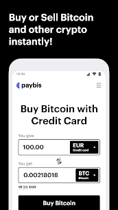 Paybis  Buy  Sell Bitcoin | Track Prices and more Apk Download 1