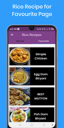 Recipes with Rice Screen 2