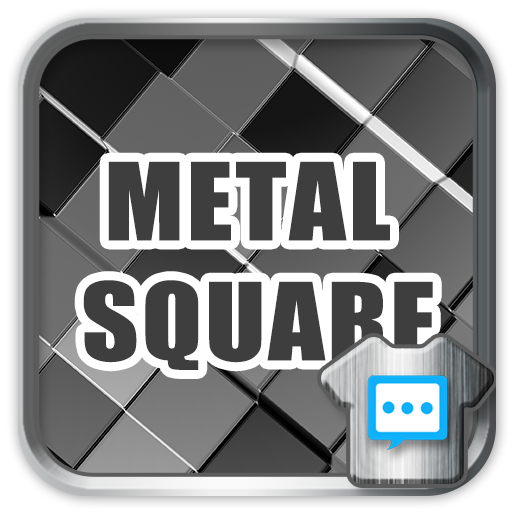 Metal square skin for Next SMS  Icon