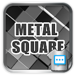 Metal square skin for Next SMS Apk