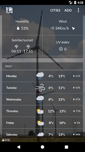 World Weather Screen 2