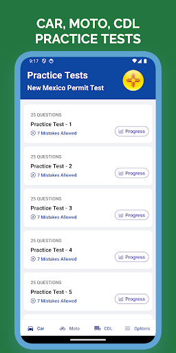 Android application NM Permit Test Practice screenshort