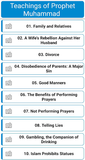 Android application Teachings of Prophet Muhammad screenshort