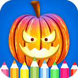 Halloween Coloring Book Pages:Kids Coloring Game icon