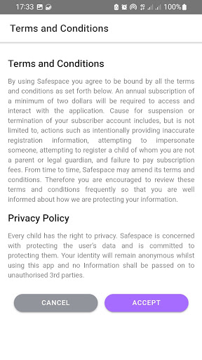 SafeSpace Screen 2