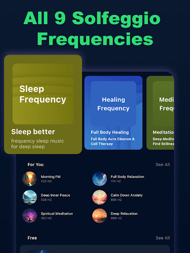 Screenshot of Healing Frequencies Sounds